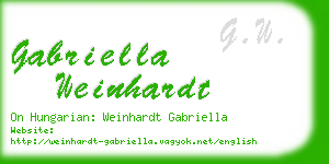 gabriella weinhardt business card